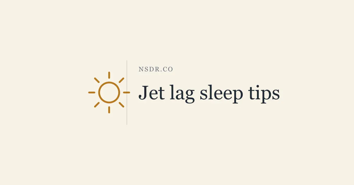 Jet Lag Sleep Tips: The Temperature Minimum Protocol